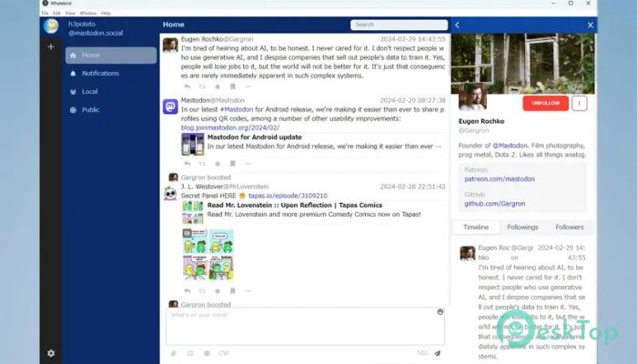 تحميل برنامج Whalebird 6.2.3 برابط مباشر