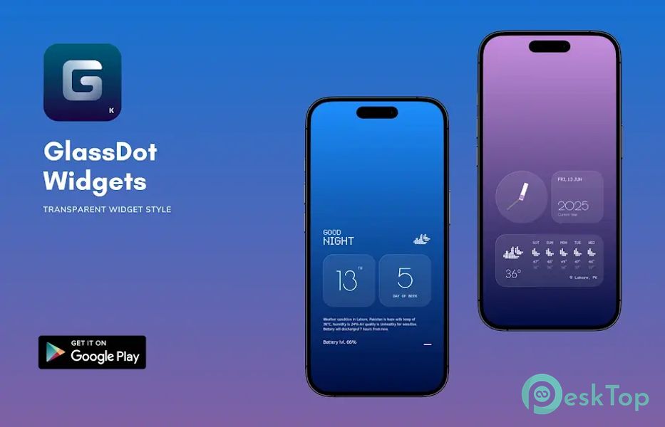 Télécharger GlassDot Widgets For KWGT 1.1.7 APK MOD Gratuitement et Complet