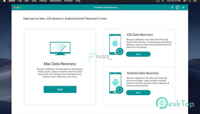 Скачать FonePaw Data Recovery 3.7.0 бесплатно для Mac