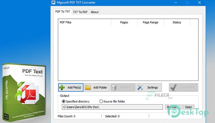 Скачать Mgosoft PDF Text Converter 7.0.3 полная версия активирована бесплатно