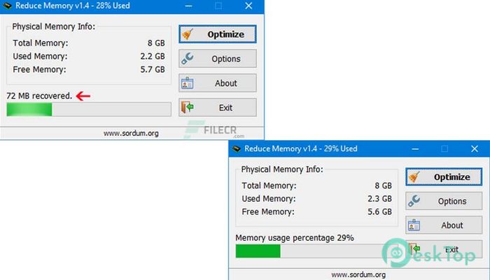  تحميل برنامج Reduce Memory 1.6 برابط مباشر
