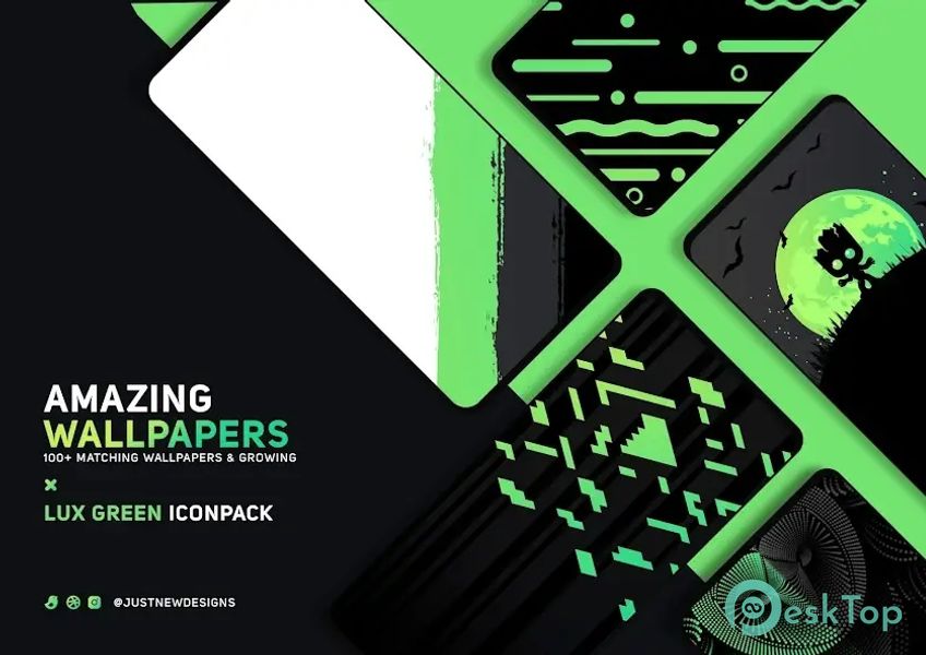 Green Icon Pack : LuX 4.4 APK MOD تحميل مجاني كامل