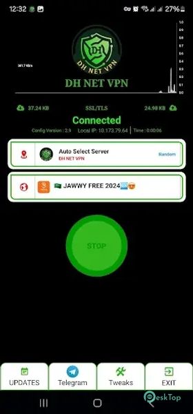 DH NET VPN 1.4 APK MOD Tam Ücretsiz İndir