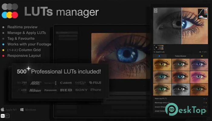 AEScripts LUTs Manager 1.0.0 Tam Sürüm Aktif Edilmiş Ücretsiz İndir
