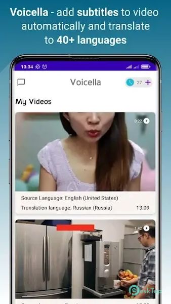 Voicella -video auto subtitles 0.104 APK MOD Unlocked (Full) Free Download
