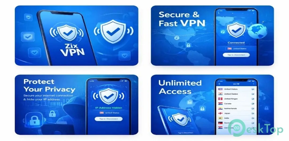 ZIX VPN 1.O.O APK MOD تحميل مجاني كامل