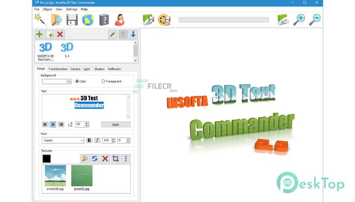 Insofta 3D Text Commander 6.5 Tam Sürüm Aktif Edilmiş Ücretsiz İndir