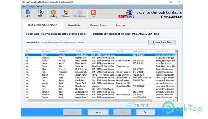  تحميل برنامج eSoftTools Excel to Outlook Contacts Converter 3.0 برابط مباشر