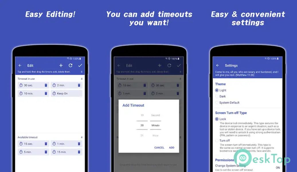 Screen Off Timeout v2.4.4 APK MOD Tam Ücretsiz İndir