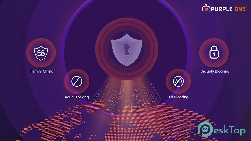 Purple DNS - Fast Ads Blocker 2.5 APK MOD Полная бесплатная загрузка