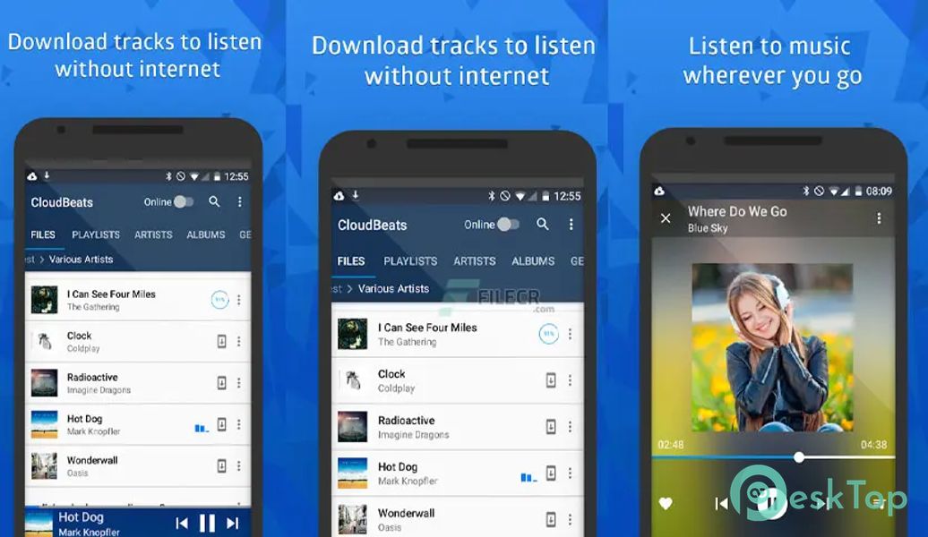 CloudBeats – Offline & cloud music player v1.8.4 APK MOD تحميل مجاني كامل