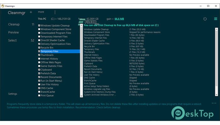 Download Cleanmgr+ 1.50.1300 Free Full Activated