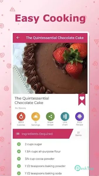 Cake recipes - Baking Cakes 36.1.3 APK MOD Tam Ücretsiz İndir
