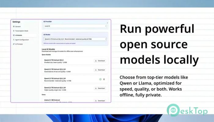 OpenWhispr 1.6.7 完全アクティベート版を無料でダウンロード