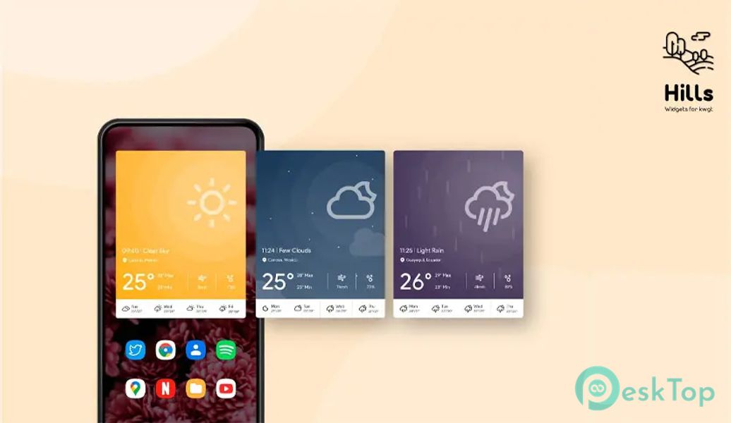 Hills for KWGT v1.2 APK MOD Полная бесплатная загрузка