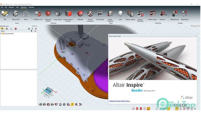  تحميل برنامج Altair Inspire Render 2022.3.0 برابط مباشر