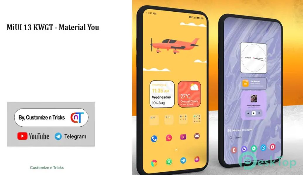 MiUI 13 KWGT - Material You 9.0.1 APK MOD تحميل مجاني كامل