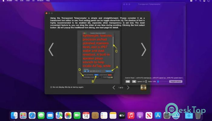 Download Transparent Teleprompter 2.02 Free For Mac