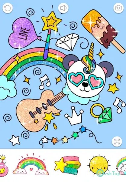 Kawaii Coloring Book Glitter 1.3.2.0 APK MOD Unlocked (Full) Free Download