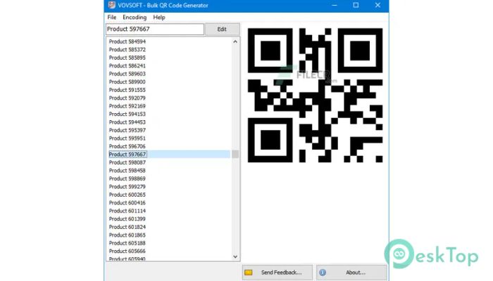 VovSoft Bulk QR Code Generator 1.7 完全アクティベート版を無料でダウンロード