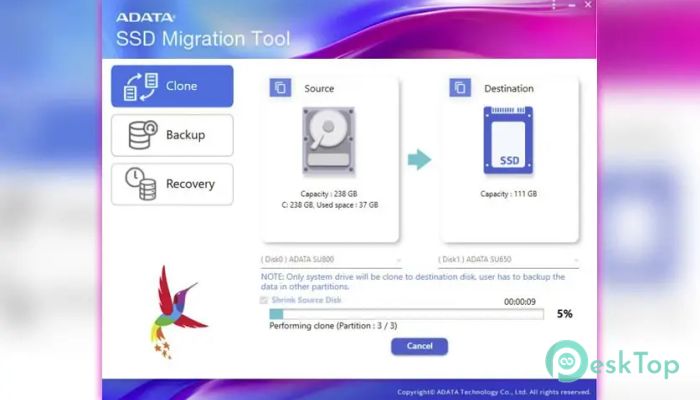 Descargar ADATA SSD Migration Tool 1.0.0.2 Completo Activado Gratis