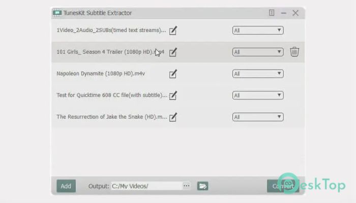TunesKit Subtitle Extractor 1.0 Tam Sürüm Aktif Edilmiş Ücretsiz İndir