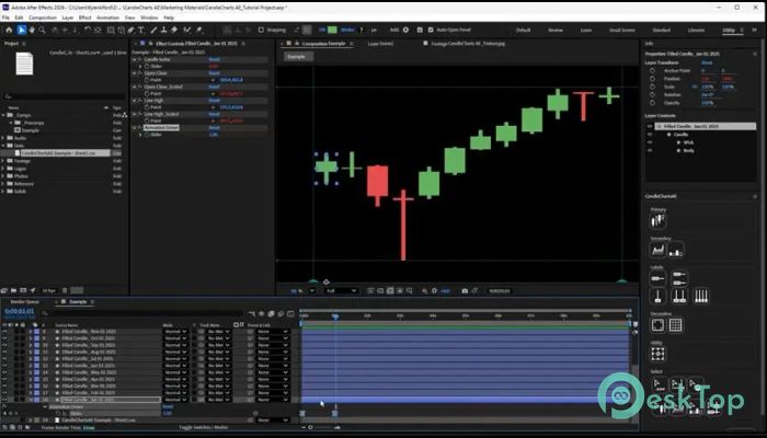 Aescripts CandleCharts AE 1.0.0 Tam Sürüm Aktif Edilmiş Ücretsiz İndir