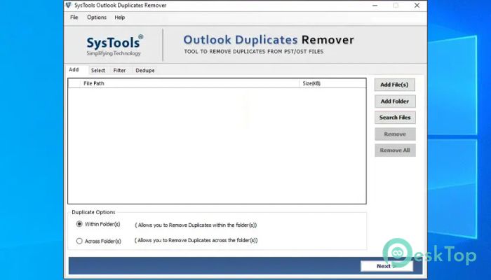 تحميل برنامج SysTools Outlook Duplicates Remover 5.2 برابط مباشر