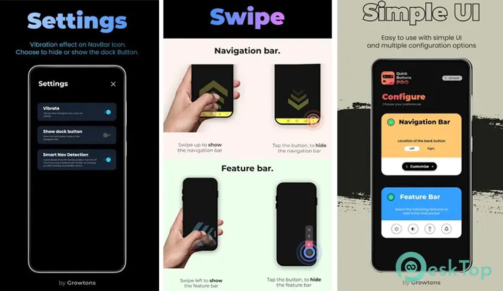 QuickButtonsPro Navigation Bar 1.4 APK MOD تحميل مجاني كامل
