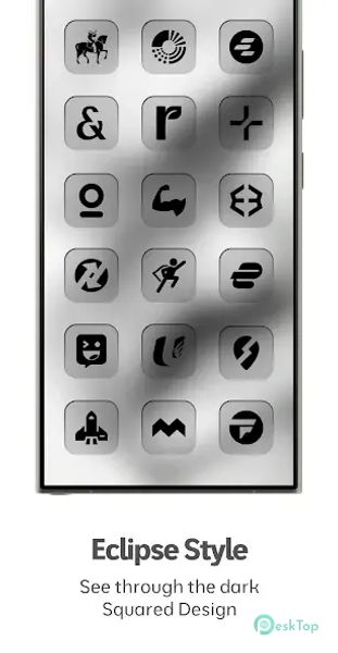 Télécharger Eclipse Transparent Icon Pack 5.1 APK MOD Gratuitement et Complet
