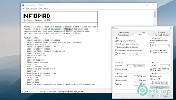 下载 NFOPad 1.81 免费完整激活版