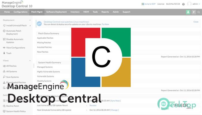 Скачать ManageEngine Desktop Central 10.0.600 Enterprise полная версия активирована бесплатно