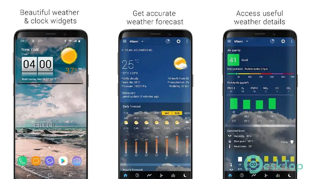 3D Sense Clock & Weather 9.06.3 APK MOD Tam Ücretsiz İndir