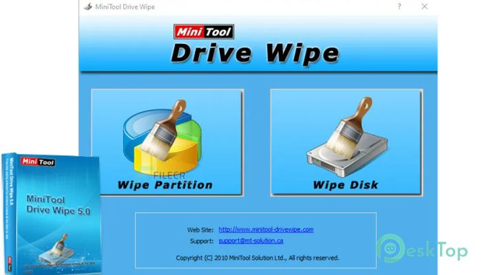 MiniTool Drive Wipe  5.0 Tam Sürüm Aktif Edilmiş Ücretsiz İndir