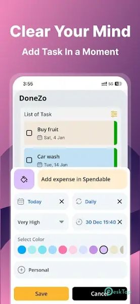 DoneZo: To Do List & Calendar 1.2.1 APK MOD Tam Ücretsiz İndir