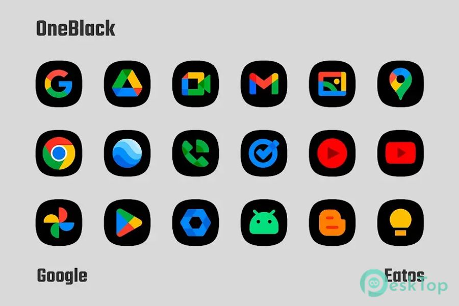 OneBlack - Icon Pack 7.7 APK MOD تحميل مجاني كامل
