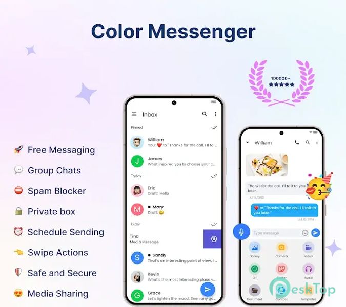 Color Messenger: Messages, SMS 1.6.6.141 APK MOD تحميل مجاني كامل