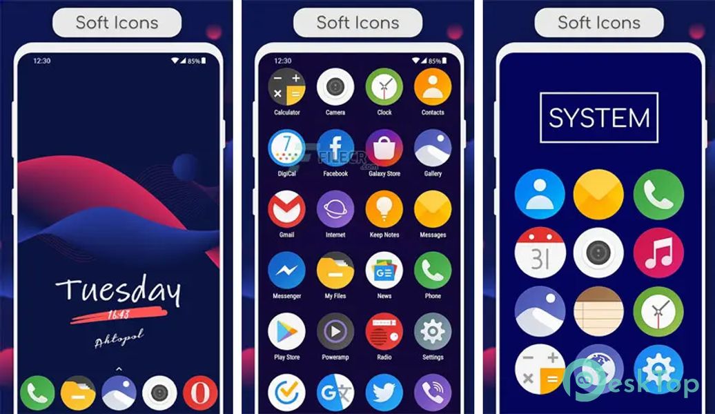 Télécharger Soft Icon Pack R v2.0.0 APK MOD Gratuitement et Complet