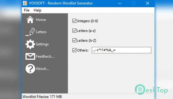 VovSoft Random Wordlist Generator 1.3 完全アクティベート版を無料でダウンロード