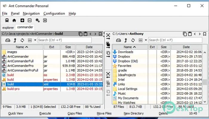 Japplis Ant Commander Personal 1.0 完全アクティベート版を無料でダウンロード