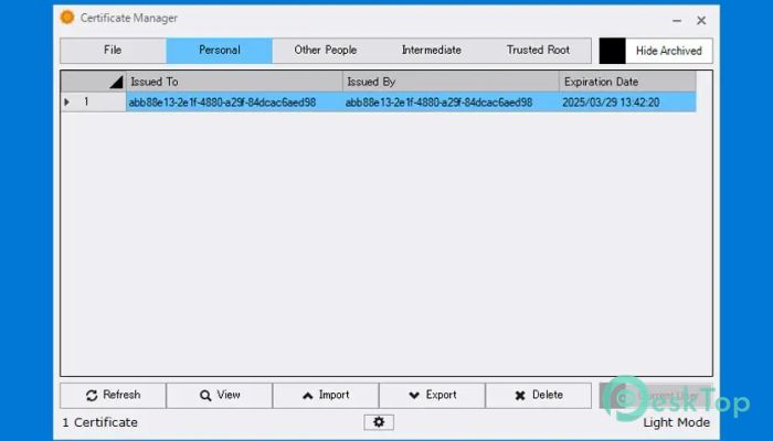 Download Certificate Manager 18.10 Free Full Activated