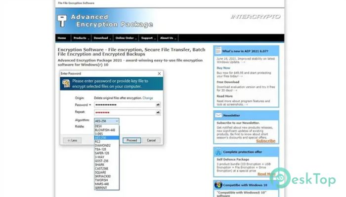 下载 InterCrypto Advanced Encryption Package 6.10 免费完整激活版