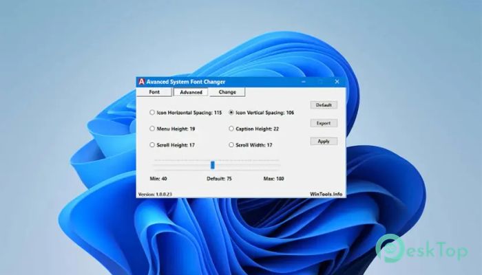 تحميل برنامج WinTools Advanced System Font Changer  2.2.1.23 برابط مباشر