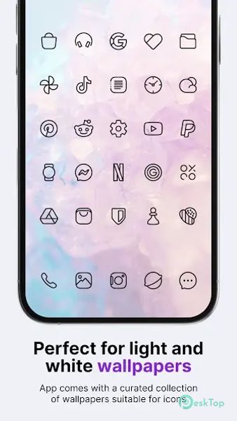 Caelus Black: linear icon pack 5.0.9 APK MOD تحميل مجاني كامل
