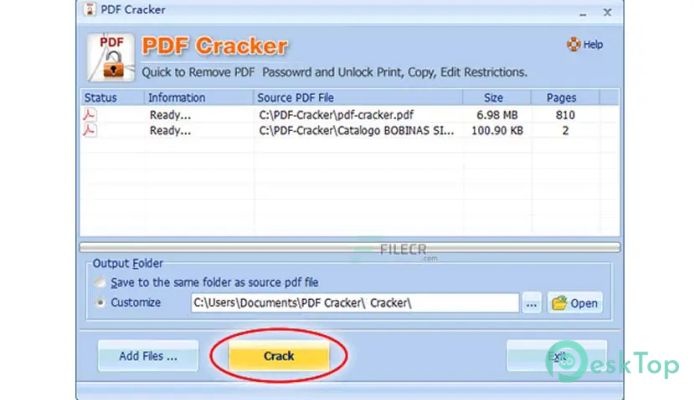 تحميل برنامج PDF Cracker  3.20 برابط مباشر
