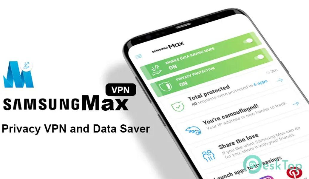 Samsung Max VPN & Data Saver v4.4.19.1 APK MOD Полная бесплатная загрузка