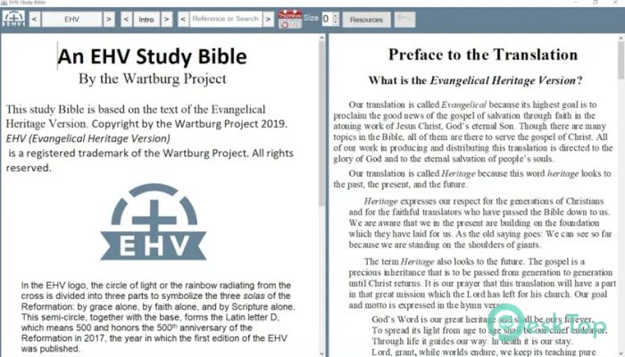 Скачать Evangelical Heritage Version Study Bible 1.7.4.0 полная версия активирована бесплатно