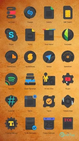 Crispy Dark Icon Pack 4.4.0 APK MOD Descarga gratuita completa