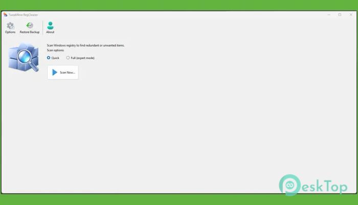 TweakNow RegCleaner 1.0.1 完全アクティベート版を無料でダウンロード