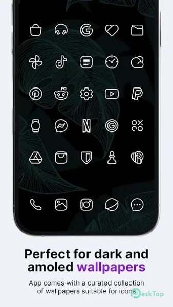 Télécharger Caelus White: linear icon pack 5.0.5 APK MOD Gratuitement et Complet